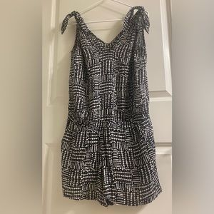 Splendid Black and Tan Romper, Size Medium